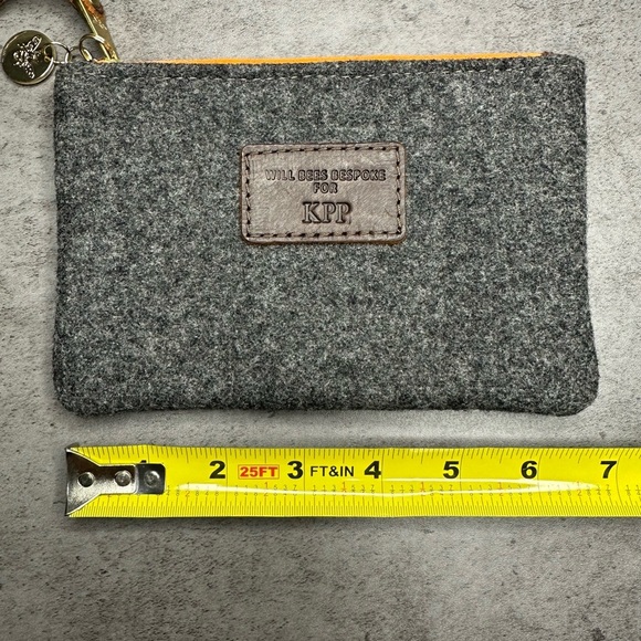 Will Bees Bespoke Euro Wool Wristlet / Clutch — Monogrammed - Picture 5 of 6